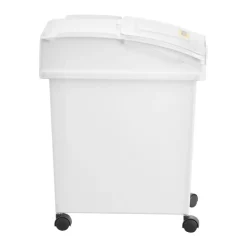 VEVOR Rice Storage Container, 6.6Gallon/25L x3 Capacity Large Dog Food Dispenser Bin, Kitchen Ingredient Grain Cereal Flour Bin, Pet food Containers with Wheels, 3 Scoops, and Airtight Lid, 3 Pack