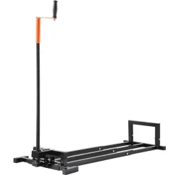 VEVOR Ride on Lawn Mower Lift Jack, 880 Lbs Weight Capacity, Telescopic Maintenance Jack with Crank Handle & Power Tool Handle, Foldable Lawn Tractor Lifter for Lawn Mowers and Garden Tractors, Black