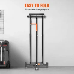 VEVOR Ride on Lawn Mower Lift Jack, 880 Lbs Weight Capacity, Telescopic Maintenance Jack with Crank Handle & Power Tool Handle, Foldable Lawn Tractor Lifter for Lawn Mowers and Garden Tractors, Black