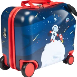 VEVOR Ride-on Luggage, 20 L Capacity, 20 Inches Kids Scooter Suitcase with Flash PU Wheels, Adjustable Handle & TPR Non-Slip Grip, Foldable & Lightweight Scooter Luggage for Kids Aged 5+, Pink