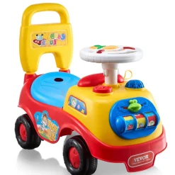 VEVOR Ride On Push Car for Toddlers, Ages 1-3, Ride Racer, Sit to Stand Toddler Ride On Toy, Classic Kids Ride On Car with Music Steering Wheel, Horn & Under Seat Storage, Ride On Toy for Boys Girls