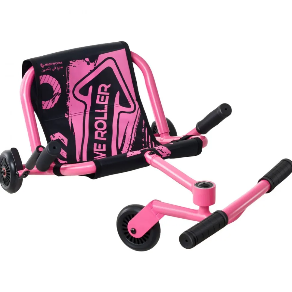 VEVOR Ride on Scooter 150 lbs Swing Side-to-Side for Amazing Riding Pink, for Ages 4+, Powered by Zig-Zag Motion, Ride on Toy with 3 Adjustable Length, Brake Lever, Hard Surface Indoor & Outdoor
