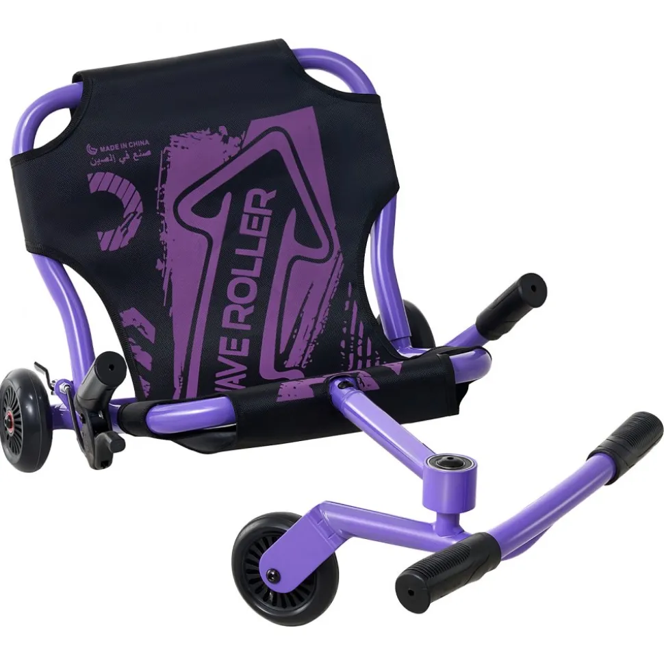 VEVOR Ride on Scooter 150 lbs Swing Side-to-Side for Amazing Riding Purple, for Ages 4+, Powered by Zig-Zag Motion, Ride on Toy with 3 Adjustable Length, Hand Brake, for Hard Surface Indoor & Outdoor