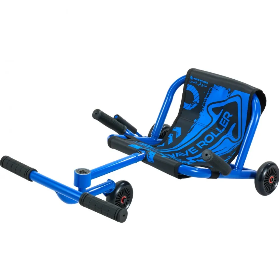 VEVOR Ride on Scooter 150 lbs Swing Side-to-Side for Amazing Riding Blue, for Ages 4+, Powered by Zig-Zag Motion, Ride on Toy with 3 Adjustable Length, Brake Lever, Hard Surface Indoor & Outdoor