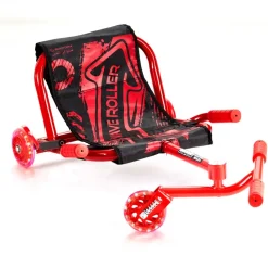 VEVOR Ride on Scooter, Load Capacity of 132 lbs, Swing Side-to-Side for Amazing Ride Powered by Zig-Zag Motion, Ride on Drifting Toy for Ages 4+, Rides on Any Hard Surface for Indoor & Outdoor, Red