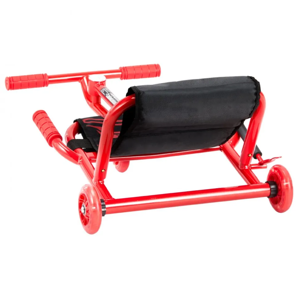VEVOR Ride on Scooter, Load Capacity of 132 lbs, Swing Side-to-Side for Amazing Ride Powered by Zig-Zag Motion, Ride on Drifting Toy for Ages 4+, Rides on Any Hard Surface for Indoor & Outdoor, Red