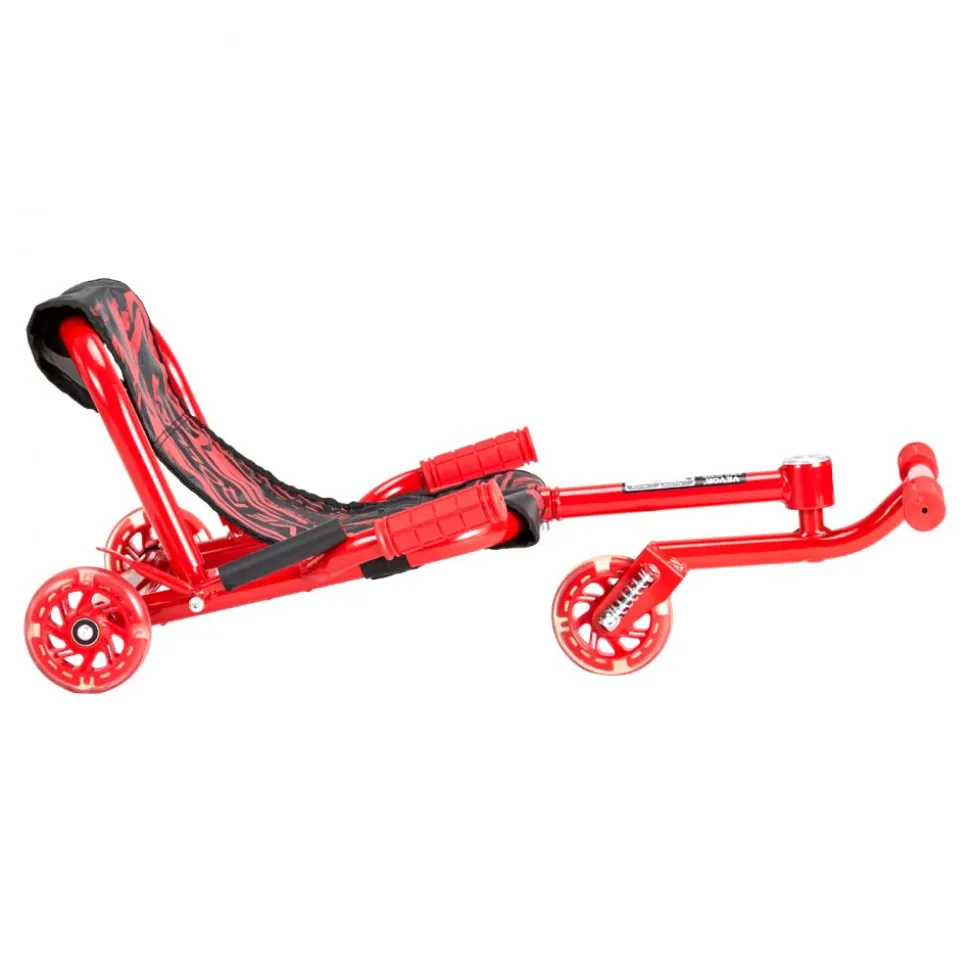 VEVOR Ride on Scooter, Load Capacity of 132 lbs, Swing Side-to-Side for Amazing Ride Powered by Zig-Zag Motion, Ride on Drifting Toy for Ages 4+, Rides on Any Hard Surface for Indoor & Outdoor, Red