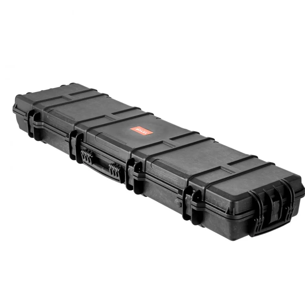 VEVOR Rifle Case, Rifle Hard Case with 3 Layers Fully-protective Foams, 50 inch lockable Hard Gun Case with Wheels, IP67 Waterproof & Crushproof, for Two Rifles or Shotguns, Airsoft Gun