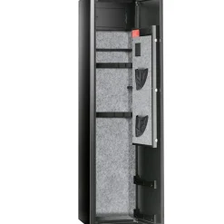 VEVOR 7-8 Rifles Gun Safe, Rifle Safe with Digital Keypad & Lock, Gun Storage Cabinet with Built-in Storage Locker, Removable Storage Shelf for Home Long Gun and Pistols