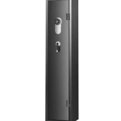 VEVOR 5 Rifles Gun Safe, Rifle Safe with Fingerprint Lock, Quick Access Gun Storage Cabinet for Shotguns with Removable Shelf, Pistol Rack, Ammo Storage Box for Home Long Gun and Pistols
