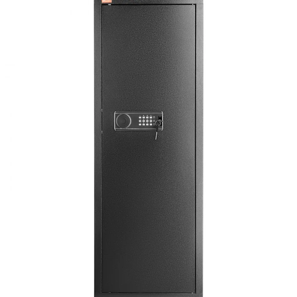 VEVOR 6-8 Rifles Gun Safe, Rifle Safe with Lock & Digital Keypad, Quick Access Tall Gun Storage Cabinet with Removable Shelf, Rifle Cabinet for Home Rifle and Shotguns