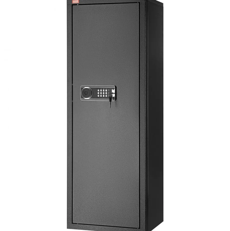 VEVOR 6-8 Rifles Gun Safe, Rifle Safe with Lock & Digital Keypad, Quick Access Tall Gun Storage Cabinet with Removable Shelf, Rifle Cabinet for Home Rifle and Shotguns