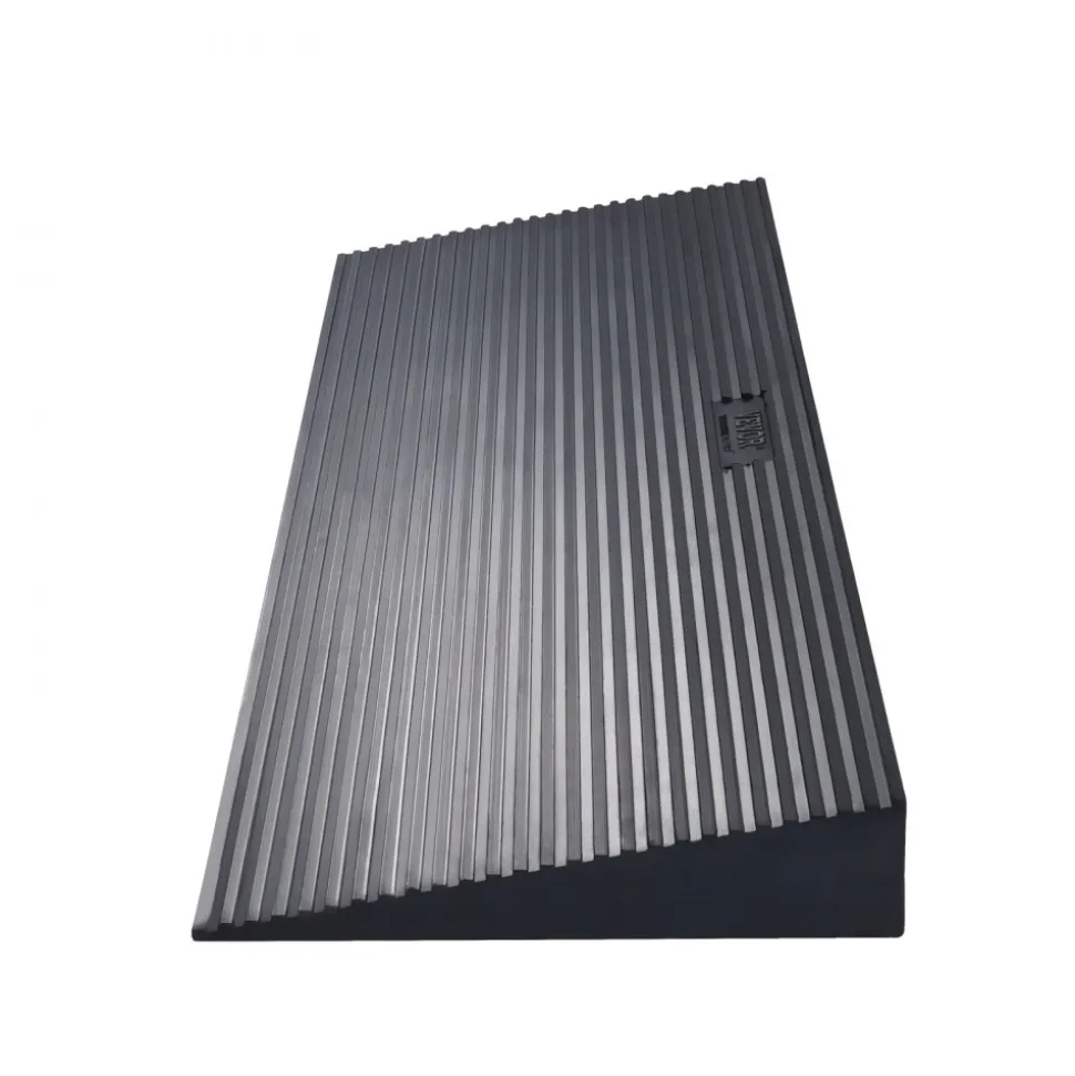 VEVOR 1.6" Rise Cuttable Threshold Ramp for Sweeping Robot, 35.4" Wide Natural Rubber Wheelchair Ramp, Non-Slip Solid Rubber Ramp with Double-Sided Tape for Doorways, Driveways, Bathroom, Smooth Tile