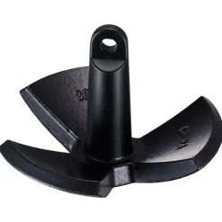 VEVOR River Anchor, 30 LBS Boat Anchor Cast Iron Black Vinyl-Coated, Marine Grade Mushroom Anchor for Boats Up To 30 ft, Impressive Holding Power in River and Mud Bottom Lakes