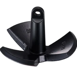 VEVOR River Anchor, 30 LBS Boat Anchor Cast Iron Black Vinyl-Coated, Marine Grade Mushroom Anchor for Boats Up To 30 ft, Impressive Holding Power in River and Mud Bottom Lakes