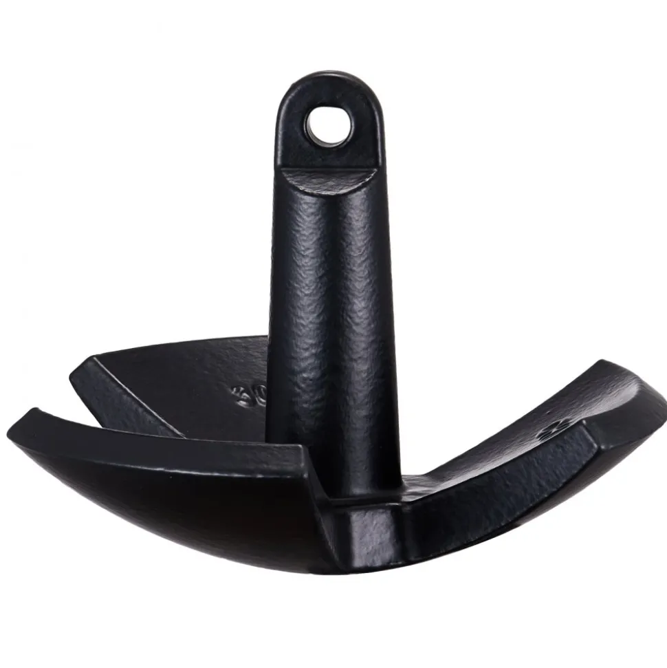 VEVOR River Anchor, 30 LBS Boat Anchor Cast Iron Black Vinyl-Coated, Marine Grade Mushroom Anchor for Boats Up To 30 ft, Impressive Holding Power in River and Mud Bottom Lakes