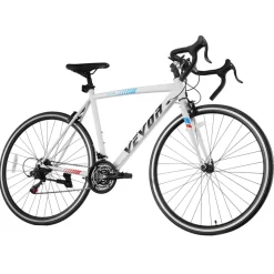 VEVOR Road Bike, 700C Wheels Racing Bike, SHIMANO 21 Speeds Drivetrain City Commuter Road Bicycle, Urban Adult Sport Bicycle with Carbon Steel Frame, Drop Bar, Caliper Brake, for Men and Women