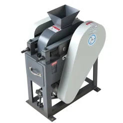 VEVOR Rock Crusher, 220V Double Roller Crushers, Industrial Shredder with 2.56x0.59 inch Dual Feed Inlets, 1740RPM Speed Stone Grinder Rock Crusher, 1.5KW Electric Shatter Pulverizer, 860kg/h Crushing