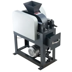 VEVOR Rock Crusher, 220V Double Roller Crushers, Industrial Shredder with 2.56x0.59 inch Dual Feed Inlets, 1740RPM Speed Stone Grinder Rock Crusher, 1.5KW Electric Shatter Pulverizer, 860kg/h Crushing