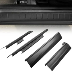 VEVOR Rocker Panel Guard, 4-Piece Set, Compatible with 1999-2006 Chevrolet Silverado Extended Cab, Replacement for 14089 Trail Armor Side Skirts Extension Body Kit, Driver Side, 3M Adhesive, Black