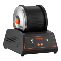 VEVOR Rock Tumbler Kit, 4lbs Rock Polishing Kit, 4 Speed Settings 9-Day Polishing Timer Stone Polishing Kit, Belt-Free Rock Polisher with Adapter & Overload Protection, Rock Polisher for Adults Kids