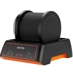 VEVOR Rock Tumbler Kit, 2 lbs Rock Polishing Kit, 4 Speed Settings 9-Day Polishing Timer Stone Polishing Kit, Rock Polisher with Rough Gemstones and Polishing Grits, Rock Polisher for Adults Kids