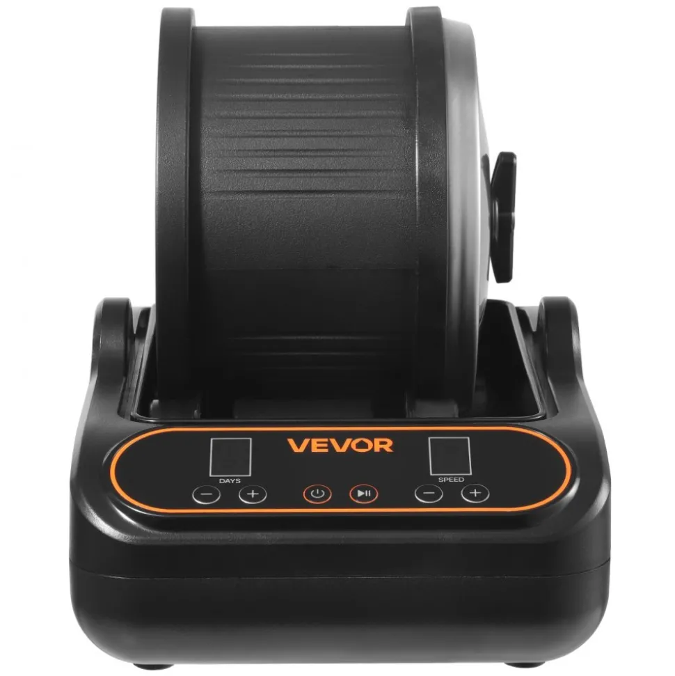 VEVOR Rock Tumbler, 3 lb Rock Polishing Machine, Rocks Tumbling Kit with 4-Speed Adjustment, 1–9 Day Timer, PC Sound Reduction Cover & TPU Drum, Direct Drive Motor Rocks Polishing, Quiet Operation