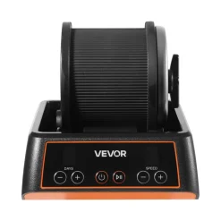 VEVOR Rock Tumbler, 1 lb Rock Polishing Machine, Rocks Tumbling Kit with 4-Speed Adjustment, 1–9 Day Timer, Direct Drive Motor Rocks Polishing Kit for Rose Quartz, Amethyst, Quiet Operation