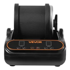 VEVOR Rock Tumbler, 2 lb Rock Polishing Machine, Rocks Tumbling Kit with 4-Speed Adjustment, 1–9 Day Timer, PC Sound Reduction Cover & TPU Drum, Direct Drive Motor Rocks Polishing, Quiet Operation