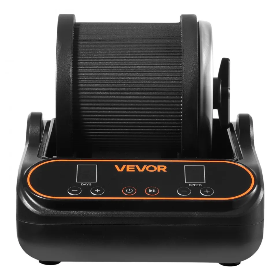 VEVOR Rock Tumbler, 2 lb Rock Polishing Machine, Rocks Tumbling Kit with 4-Speed Adjustment, 1–9 Day Timer, PC Sound Reduction Cover & TPU Drum, Direct Drive Motor Rocks Polishing, Quiet Operation
