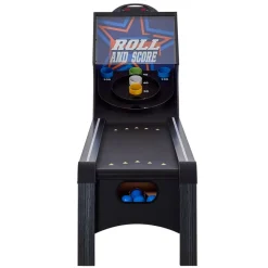 VEVOR 9' Roll and Score Classic Arcade Game Table,  with LED Electronic Scorer & Track Lighting, Sound, Automatic Ball Return, Adults Kids Home Recreation Game Room, 4 Balls Included