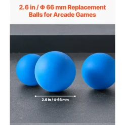 VEVOR Roll and Score Classic Arcade Game Ball, 4-pack Replacement Set, Arcade Accessory for Arcade Tossing Ball Games, Ideal for Adults Kids Family Recreation Game Rooms Outdoor Activities