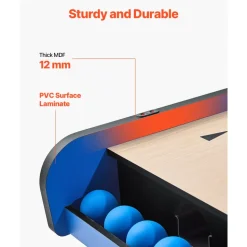 VEVOR 8' Roll and Score Classic Arcade Game Table, Arcade Machine Indoor with Electronic Scorer, Sound, Automatic Ball Return for Adults Kids Family Recreation Game Room, 4 Balls Included