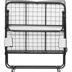 VEVOR Rollaway Bed, 38 in x 75 in Folding Bed with 4 in Mattress, Twin Size Foldable Bed with Sturdy Metal Frame & Memory Foam Mattress, Portable Twin Roll Away Bed with Mattress, for Adults, Guest