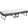VEVOR Rollaway Bed, 31 in x 75 in Folding Bed with 4 in Mattress, Twin Size Foldable Bed with Sturdy Metal Frame & Memory Foam Mattress, Portable Twin Roll Away Bed with Mattress, for Adults, Guest