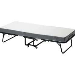 VEVOR Rollaway Bed, 31 in x 75 in Folding Bed with 4 in Mattress, Twin Size Foldable Bed with Sturdy Metal Frame & Memory Foam Mattress, Portable Twin Roll Away Bed with Mattress, for Adults, Guest