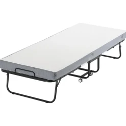 VEVOR Rollaway Bed, 31 in x 75 in Folding Bed with 4 in Mattress, Twin Size Foldable Bed with Sturdy Metal Frame & Memory Foam Mattress, Portable Twin Roll Away Bed with Mattress, for Adults, Guest