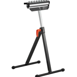 VEVOR Roller Stand, 300 lb Load Capacity, 26.8-42.5 in Adjustable Height, Folding Heavy Duty with 11.5 inch Polished Multi-directional Roller Head, for Table Saw Outfeed Woodworking Extension Support