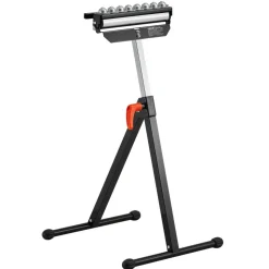 VEVOR Roller Stand, 300 lb Load Capacity, 26.8-42.5 in Adjustable Height, Folding Heavy Duty with 11.5 inch Polished Multi-directional Roller Head, for Table Saw Outfeed Woodworking Extension Support