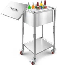 VEVOR Rolling Ice Chest Cooler Cart, 22