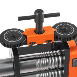 VEVOR Rolling Mill 3-in-1 Round Flat Square Pressing Roller Mill Machine, Manual Jewelry DIY Tool, 0.03-7 mm Adjustable Thickness, Stable & Even Rolling, for Ductile Metals, Gold, Silver, Copper