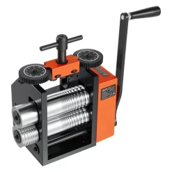 VEVOR Rolling Mill 3-in-1 Round Flat Half-Round Forming Roller Mill Machine, Manual Jewelry DIY Tool, 0.03-7 mm Adjustable Thickness, Stable & Even Rolling, for Ductile Metals, Gold, Silver, Copper