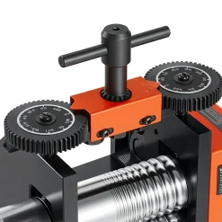 VEVOR Rolling Mill 3-in-1 Round Flat Half-Round Forming Roller Mill Machine, Manual Jewelry DIY Tool, 0.03-7 mm Adjustable Thickness, Stable & Even Rolling, for Ductile Metals, Gold, Silver, Copper