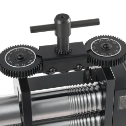 VEVOR Rolling Mill 4-in-1 Round Flat Square Half-Round Pressing Roller Mill, Manual Jewelry DIY Tool, 0.03-7 mm Adjustable Thickness, Stable & Even Rolling, for Ductile Metals, Gold, Silver, Copper