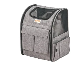 VEVOR Rolling Pet Carrier Backpack with Removable Wheels for Under 18LBS, Large Soft Sided Wheeled Dog Carrier Cat Travel Carrier Airline Approved for Small Dogs and Medium Cats with Upgraded Wheels