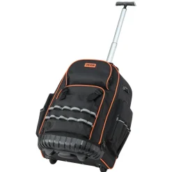VEVOR Rolling Tool Backpack, 110 lbs Load Capacity, 72 Pockets Heavy Duty Roller Tool Bag on Wheels, Adjustable Telescoping Handle & Stable Base, Toolbag Organizers for Construction, Mechanic