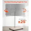 VEVOR Rolling TV Stand, Mobile TV Cart for 32-70 Inch Screens, 25° Left-Right Rotation and Height Adjustable TV Mount on Wheels, Holds up to 99 lbs for Corner, Bedroom, Outdoor, Max VESA 600x400mm