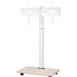 VEVOR Rolling TV Stand, Mobile TV Cart for 32-70 Inch Screens, 25° Left-Right Rotation and Height Adjustable TV Mount on Wheels, Holds up to 99 lbs for Corner, Bedroom, Outdoor, Max VESA 600x400mm