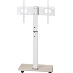 VEVOR Rolling TV Stand, Mobile TV Cart for 32-70 Inch Screens, 25° Left-Right Rotation and Height Adjustable TV Mount on Wheels, Holds up to 99 lbs for Corner, Bedroom, Outdoor, Max VESA 600x400mm