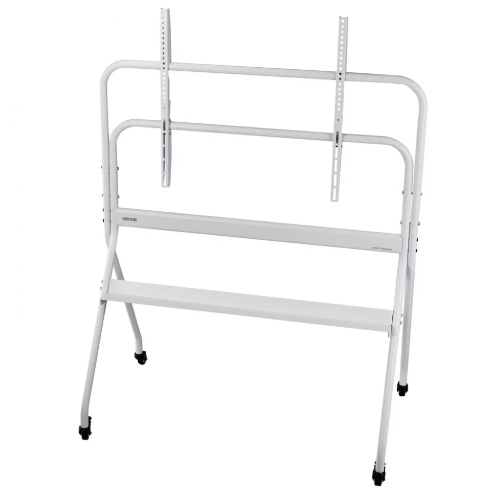 VEVOR Rolling TV Stand, Mobile TV Cart for 35-100 Inch LED/LCD/OLED Flat/Curved TVs, Portable Monitor Stand with Wheels Hold up to 198 lbs for Living Room, Bedroom, Office, Outdoor, Max VESA 800x600mm